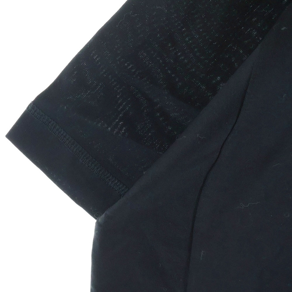 MONCLER(モンクレール) 19SS MAGLIA T-SHIRT ミニロゴパッチ 半袖Tシャツ カットソー ブラック E20918002800