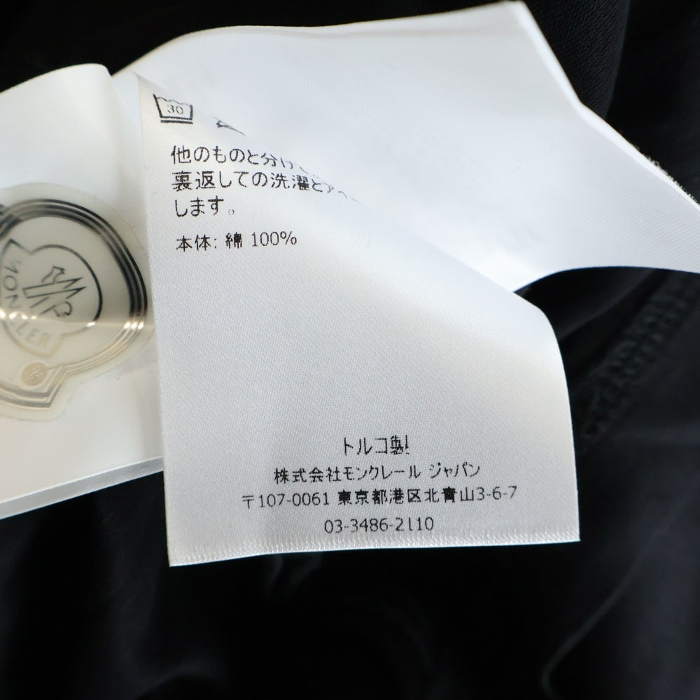MONCLER(モンクレール) 19SS MAGLIA T-SHIRT ミニロゴパッチ 半袖Tシャツ カットソー ブラック E20918002800