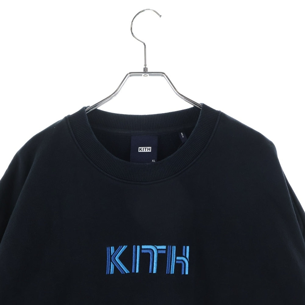 KITH(キス) PARALLEL NELSON CREWNECK パラレル ネルソン クルーネック スウェット ブラック KHM031655