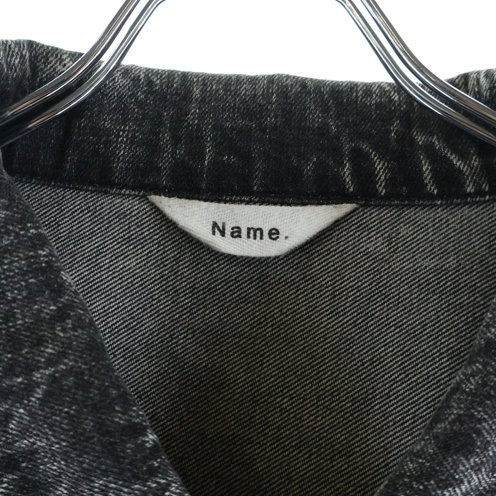 Name.(ネーム) 23AW ARP REMAKE 1ST DENIM JACKET デニムジャケット ブラック NMJK-001