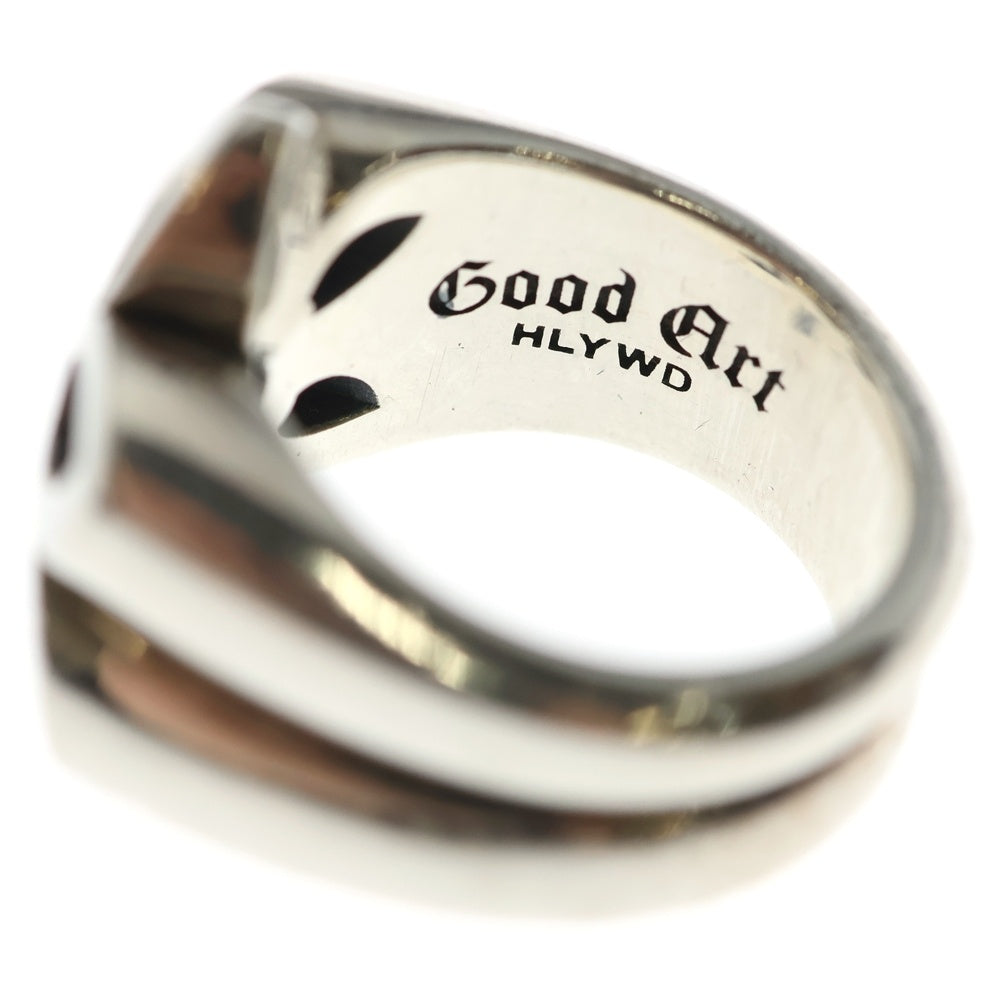 good art hlywd(グッドアートハリウッド) MODEL 28 RING MEDIUM モデル28 ミディアム カットアウトロゼットデザインリング シルバー GARG28M