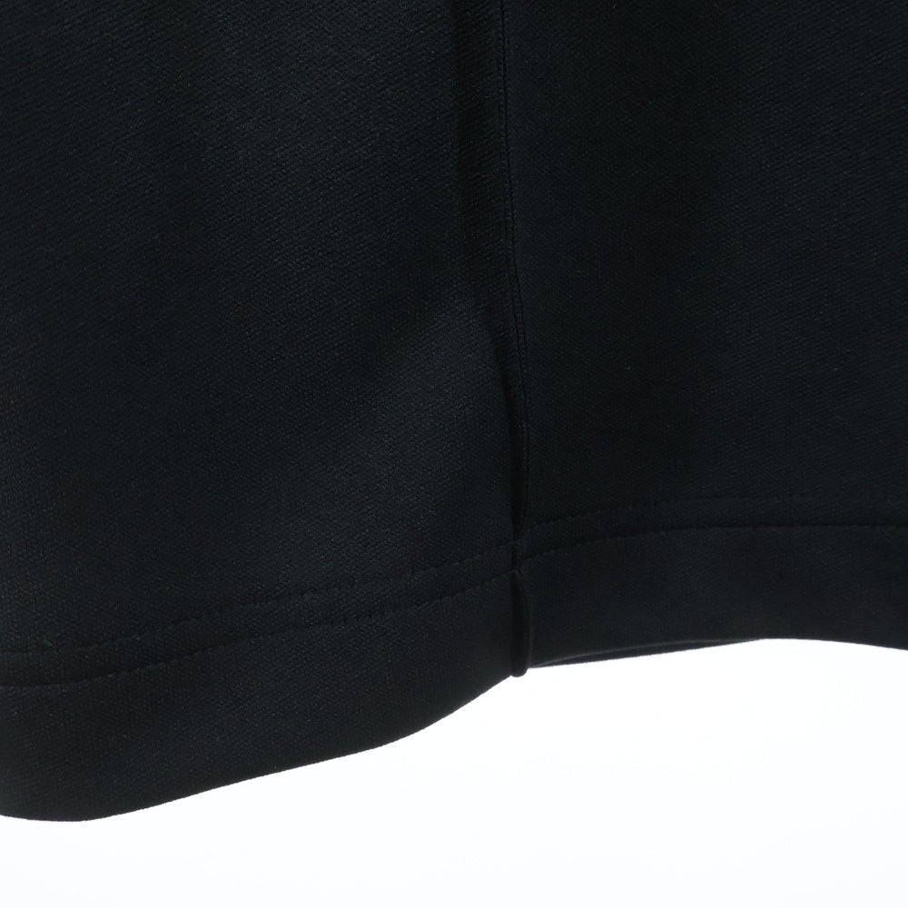 ISAMU KATAYAMA BACKLASH(イサムカタヤマバックラッシュ) POLYESTER-JERSEY REGULAR TRACK PANTS ポリエステル ジャージー サイドライン ワイドレギュラートラックパンツ ブラック 2105-02