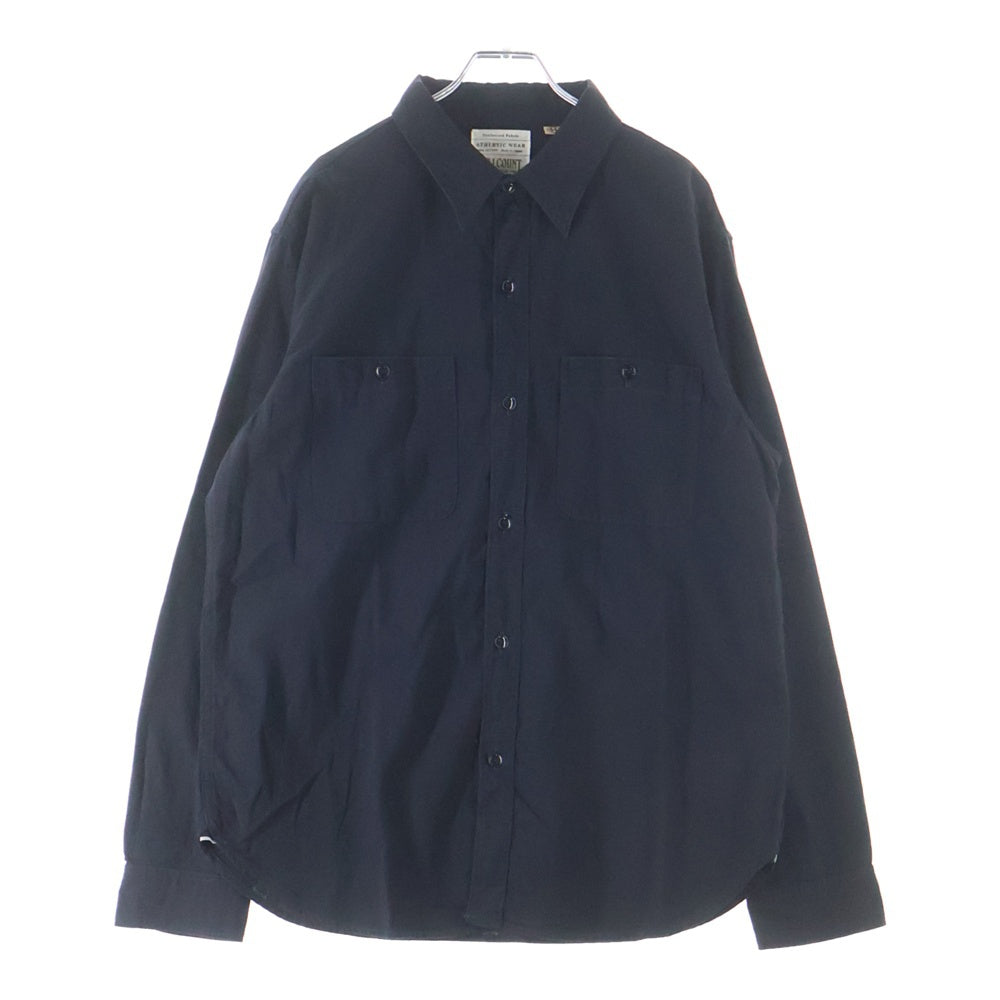 FULLCOUNT(フルカウント) 4810 CHAMBRAY SHIRT 長袖シャンブレーシャツ ブラック 4810-22-1000-36