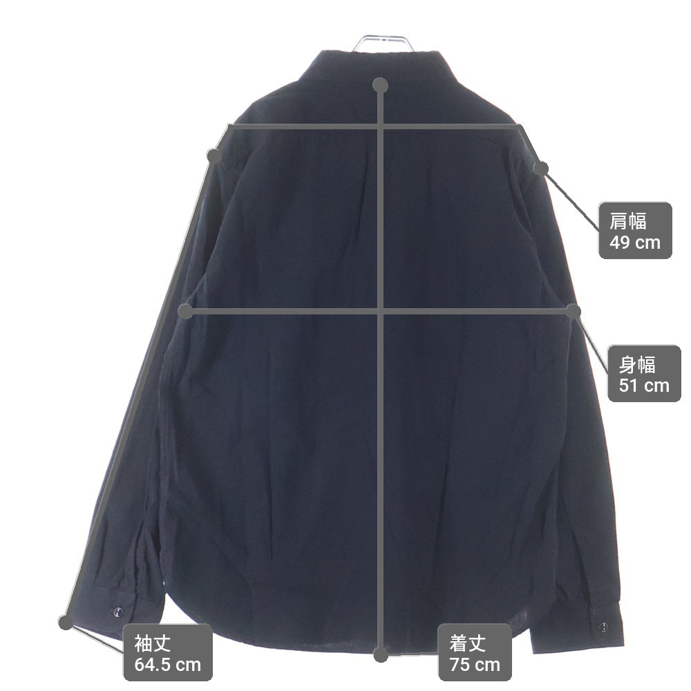 FULLCOUNT(フルカウント) 4810 CHAMBRAY SHIRT 長袖シャンブレーシャツ ブラック 4810-22-1000-36