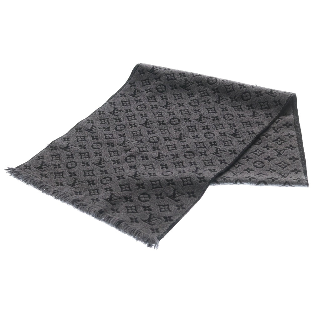 LOUIS VUITTON(ルイヴィトン) エシャルプ モノグラム クラシックマフラー ストール グレー/ブラック M78526 IS1221
