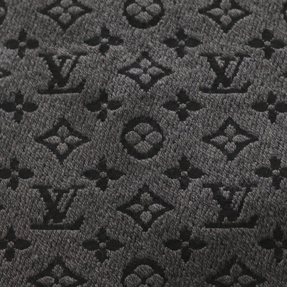 LOUIS VUITTON(ルイヴィトン) エシャルプ モノグラム クラシックマフラー ストール グレー/ブラック M78526 IS1221