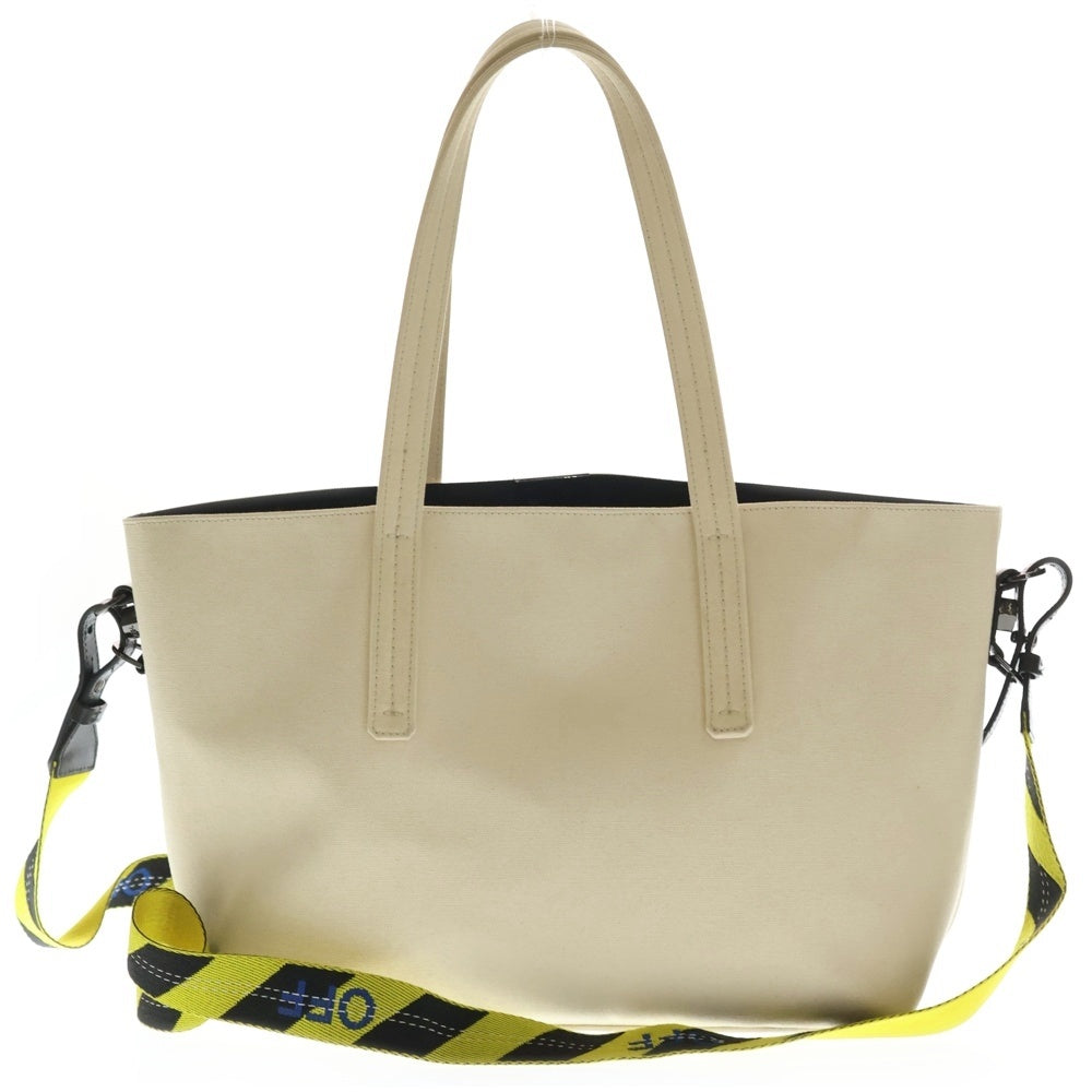 OFF-WHITE オフホワイト SCULPTURE スカルプチャー 2WAY キャンバスハンドバッグ ショルダーバッグ アイボリー OWNA025R19B64085 OFF-WHITE(オフホワイト) SCULPTURE スカルプチャー 2WAY キャンバス