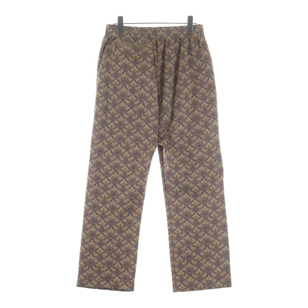 Needles(ニードルス) TRACK PANT 総柄 ドローストリング トラックパンツ ブラウン MR283
