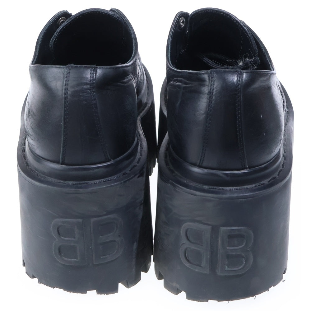 BALENCIAGA(バレンシアガ) 25SS WMNS STRIKE PRATFORM DARBY ウィメンズ プラットフォーム ダービー 厚底ローカットスニーカー レディース ブラック 820930