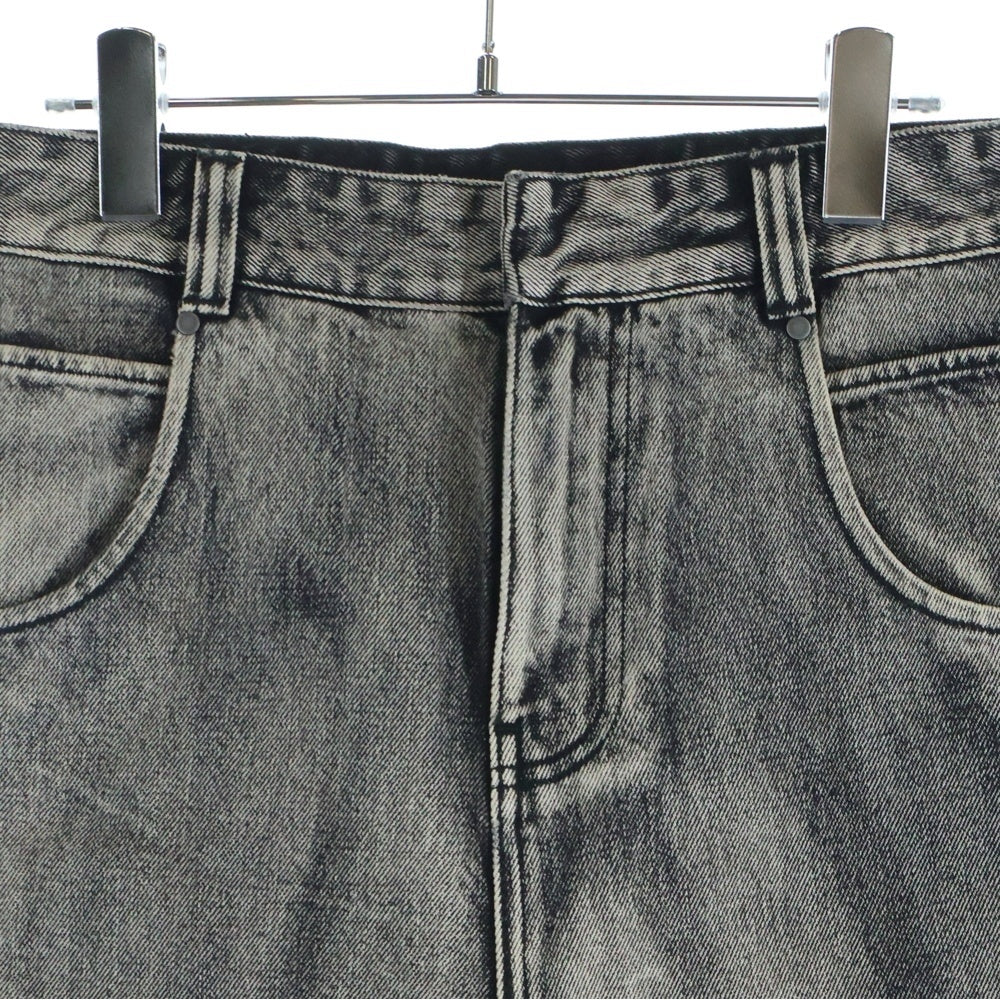 entire studios(エンタイア スタジオ) D-SHORTS D-ショート デニム ハーフパンツ ブラック ES2570CG PO0124