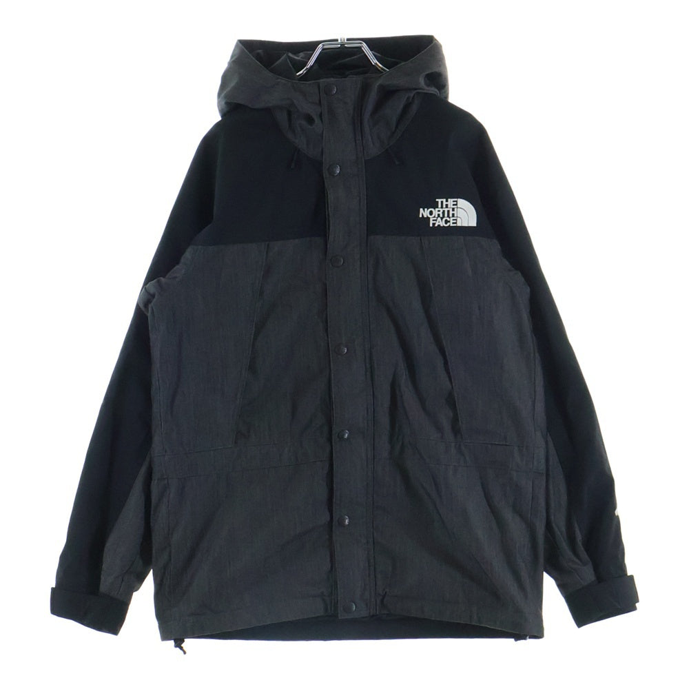THE NORTH FACE(ザノースフェイス) MOUNTAIN LIGHT DENIM JACKET GORE-TEX マウンテンライト ゴアテックス デニム フーデッドナイロンジャケット グレー NP12032