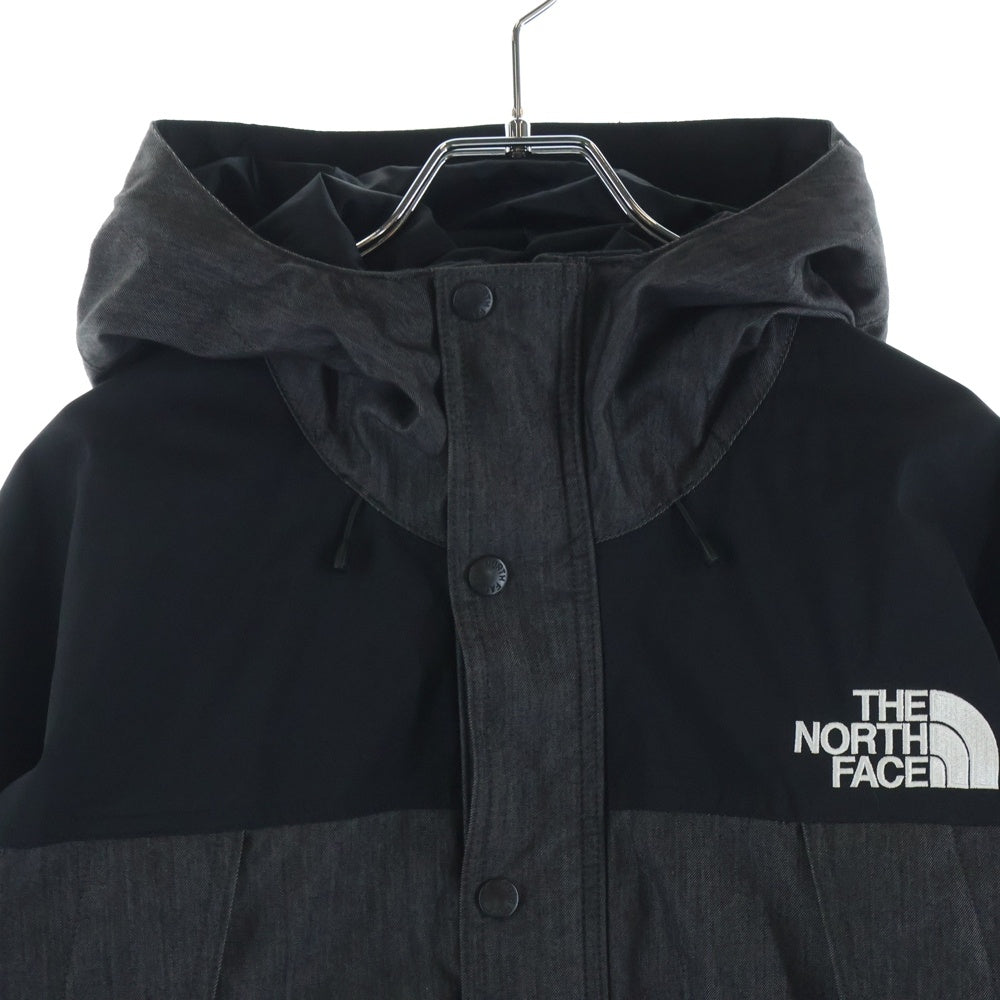 THE NORTH FACE(ザノースフェイス) MOUNTAIN LIGHT DENIM JACKET GORE-TEX マウンテンライト ゴアテックス デニム フーデッドナイロンジャケット グレー NP12032