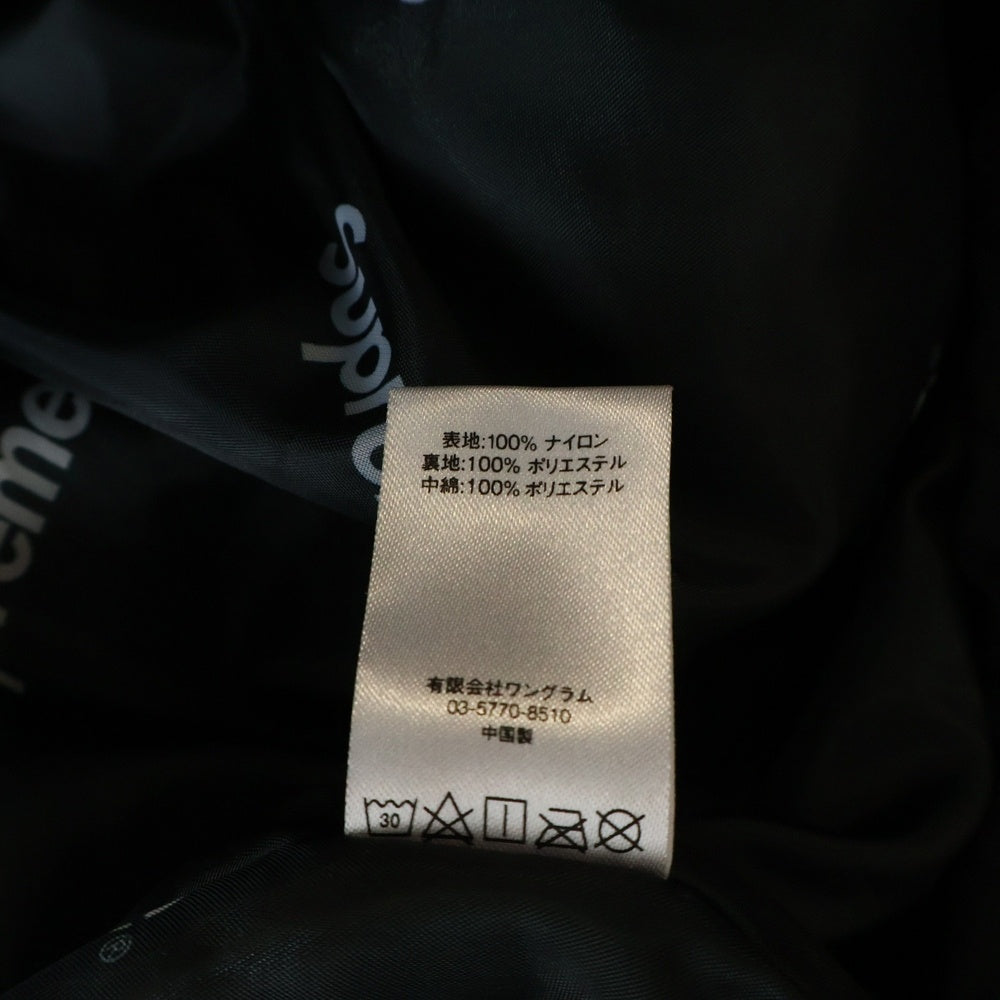 SUPREME(シュプリーム) 17AW Hooded Logo Half Zip Pullover フーデッドロゴ ハーフジップ プルオーバージャケット ブラック