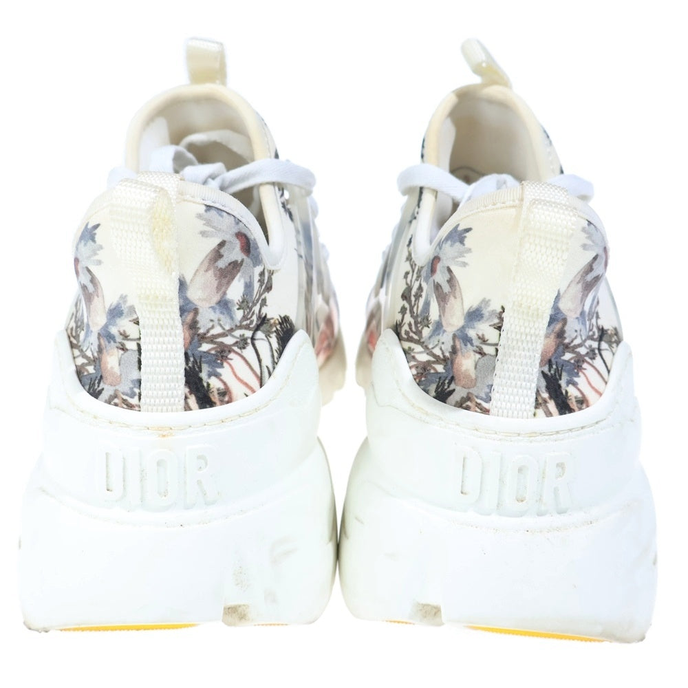 DIOR(ディオール) D-CONNECT Dコネクト レースアップ 花柄 ローカットスニーカー ホワイト