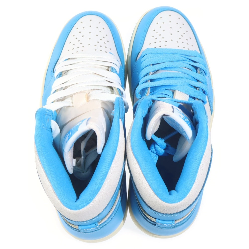 NIKE(ナイキ) AIR JORDAN 1 RETRO HIGH OG UNC REIMAGINED エアジョーダン 1 レトロ リイマジンド ハイカットスニーカー ホワイト/ライトブルー US8.5/26.5cm DZ5485-402