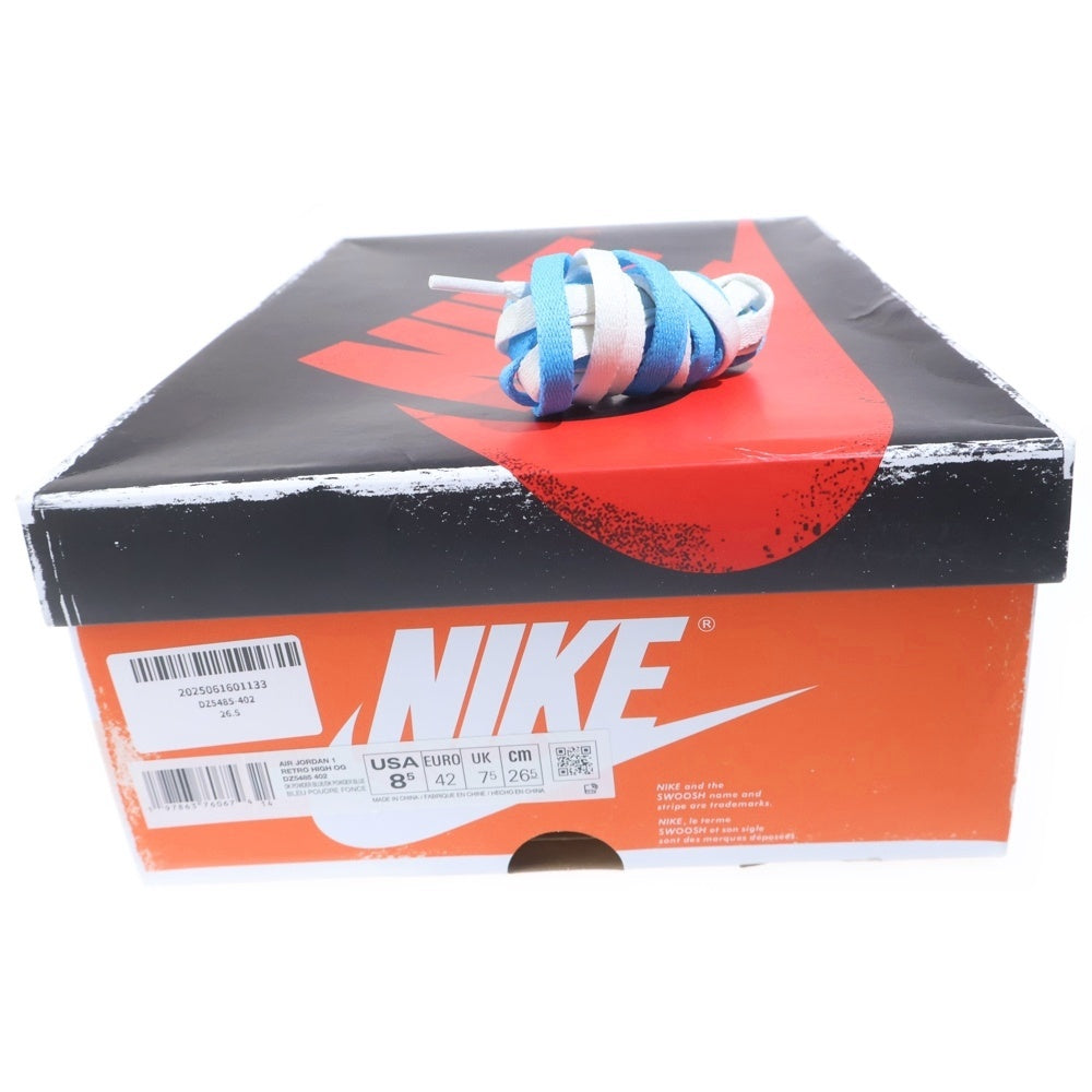 NIKE(ナイキ) AIR JORDAN 1 RETRO HIGH OG UNC REIMAGINED エアジョーダン 1 レトロ リイマジンド ハイカットスニーカー ホワイト/ライトブルー US8.5/26.5cm DZ5485-402