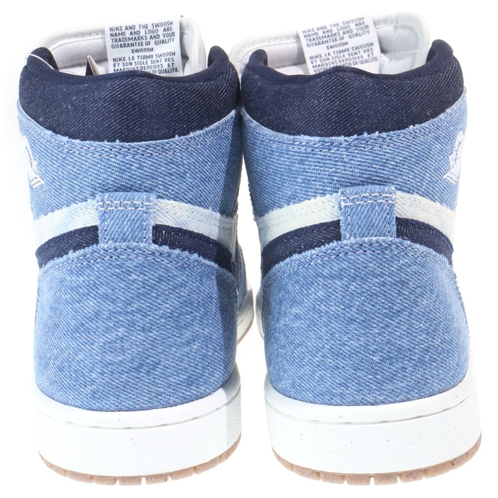 NIKE(ナイキ) AIR JORDAN 1 RETRO HIGH OG DENIM エアジョーダン1 レトロ デニム ハイカットスニーカー ブルー/ホワイト US8.5/26.5cm FQ2947-100