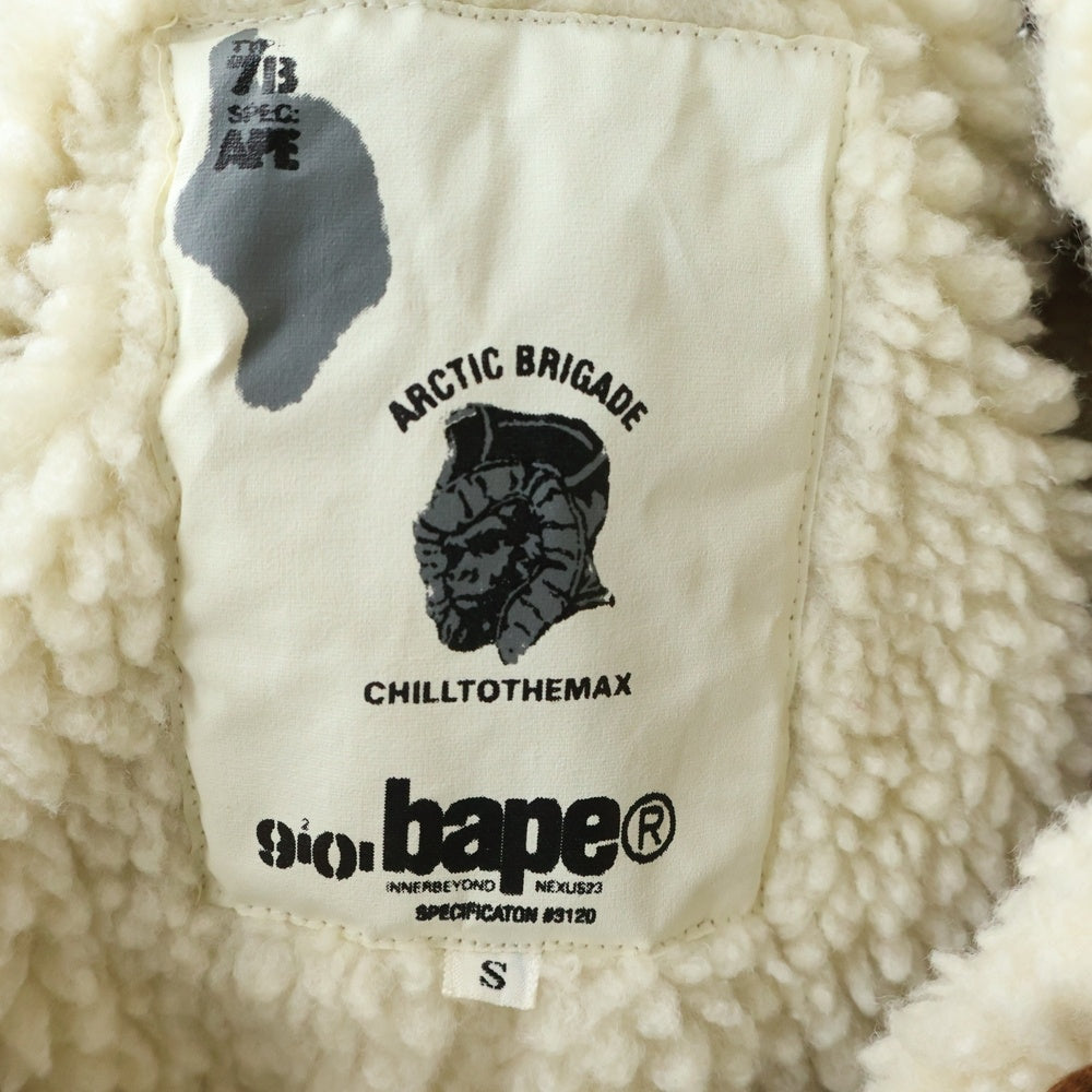 A BATHING APE(アベイシングエイプ) 90S VINTAGE CORDUROY B-7 JACKET ヴィンテージ コーデュロイ ミリタリーボアジャケット ブラウン