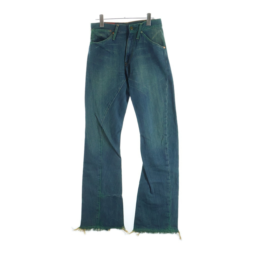 Levi's RED(リーバイス レッド) 00S VINTAGE ヴィンテージ 立体裁断 イタリア製 チェーン付 ジップフライフレアデニムパンツ インディゴ 02201.1150