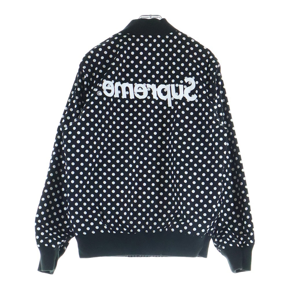 SUPREME(シュプリーム) 14SS ×COMME des GARCONS SHIRT Reversible Varsity Baseball Jacket コムデギャルソンシャツ リバーシブル バーシティ ベースボールジャケット ブラック