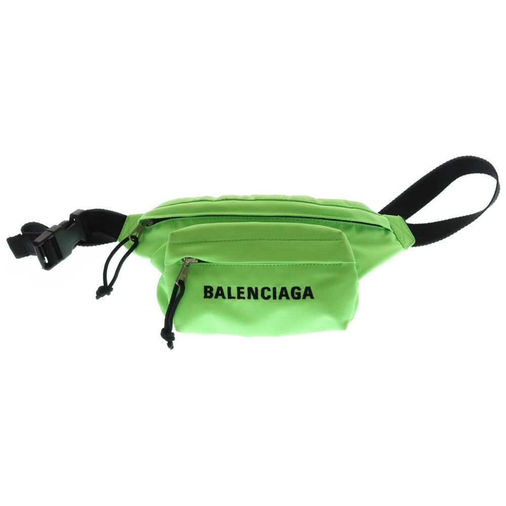 BALENCIAGA(バレンシアガ) ロゴ刺繍 スリング ボディバッグ グリーン 569978 3810