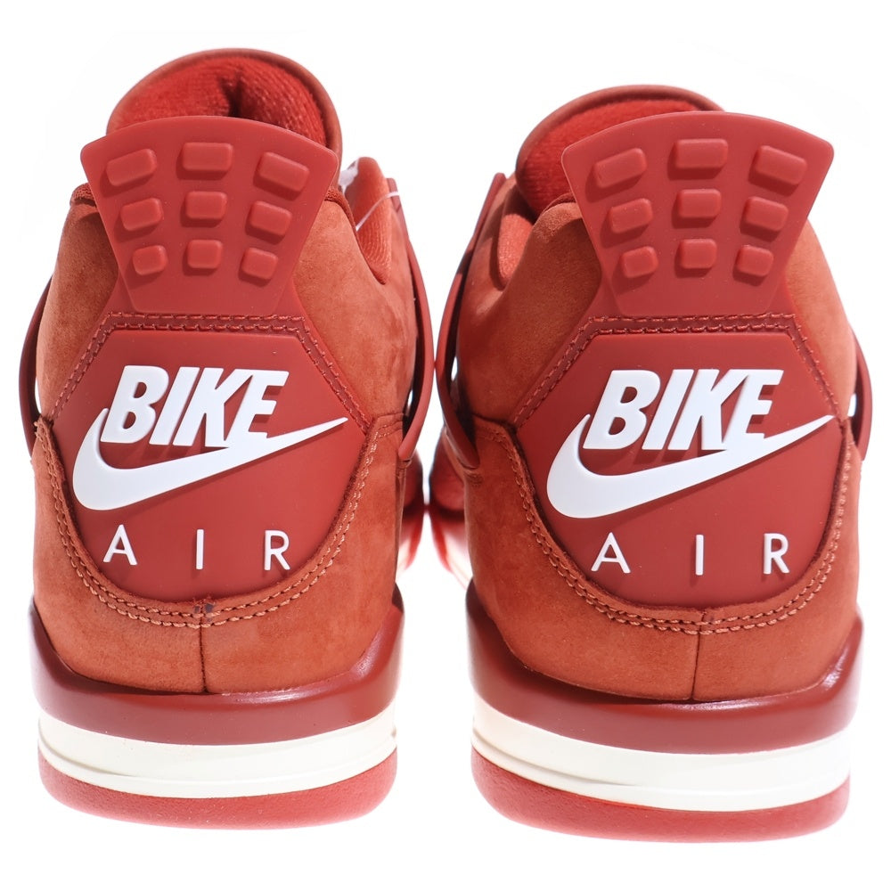NIKE(ナイキ) ×NIGEL SYLVESTER AIR JORDAN 4 ナイジェルシルベスター エアジョーダン 4 ハイカットスニーカー レッド US9.5/27.5cm HF4340-800