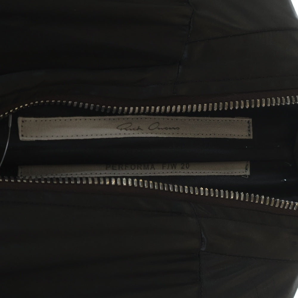 Rick Owens(リックオウエンス) 20AW バウハウス ラリー コーティング ジャンプスーツ つなぎ ブラック RP20F2520-QLX