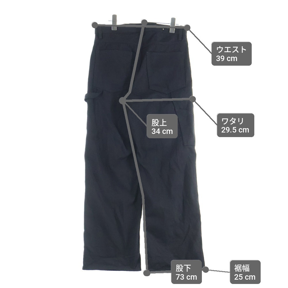 MINEDENIM(マインデニム) 24AW DOULE KNEE DENIM WORK PS RGD ダブルニー デニムワークパンツ ブラック 2411-7001-90-302