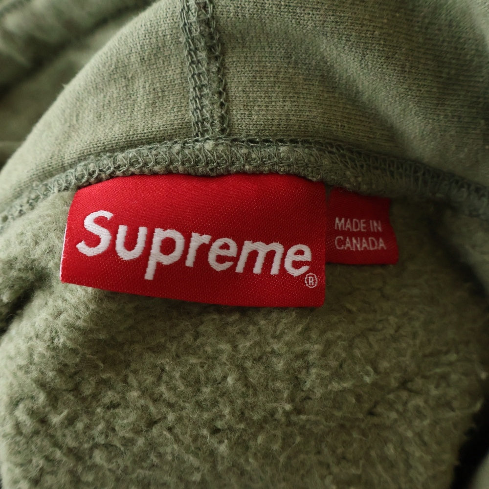 SUPREME(シュプリーム) 20AW Cross Box Logo Hooded Sweatshirt クロスボックスロゴ スウェット プルオーバーパーカー カーキ