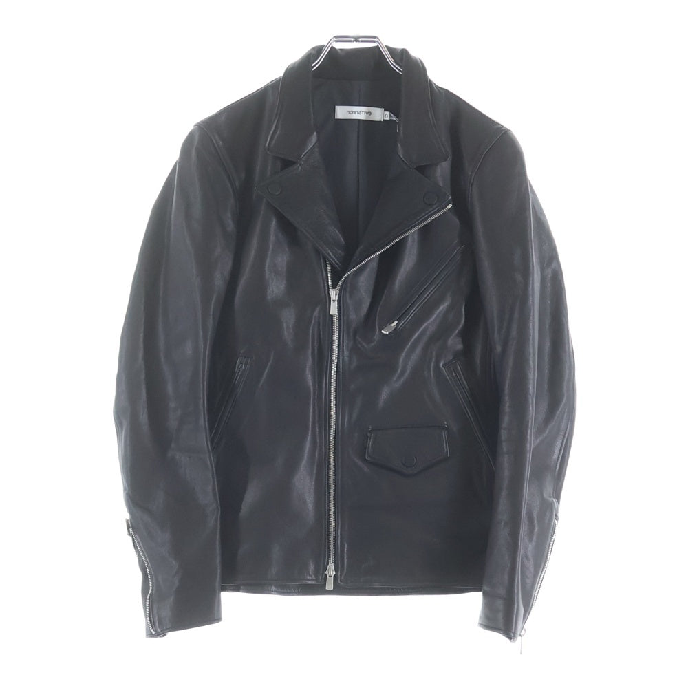nonnative(ノンネイティブ) 15AW RIDER BLOUSON COW LEATHER カウレザー ダブルライダースジャケット ブラック NN-J2816