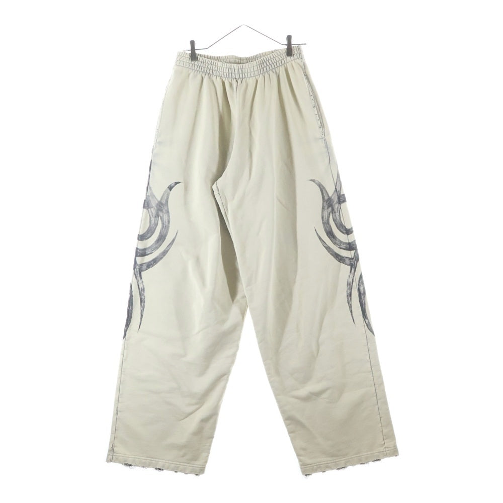 BALENCIAGA(バレンシアガ) 24AW Y2K Baggy Sweatpants ダメージ加工 バギースウェットパンツ グレー 803266 TRVG2