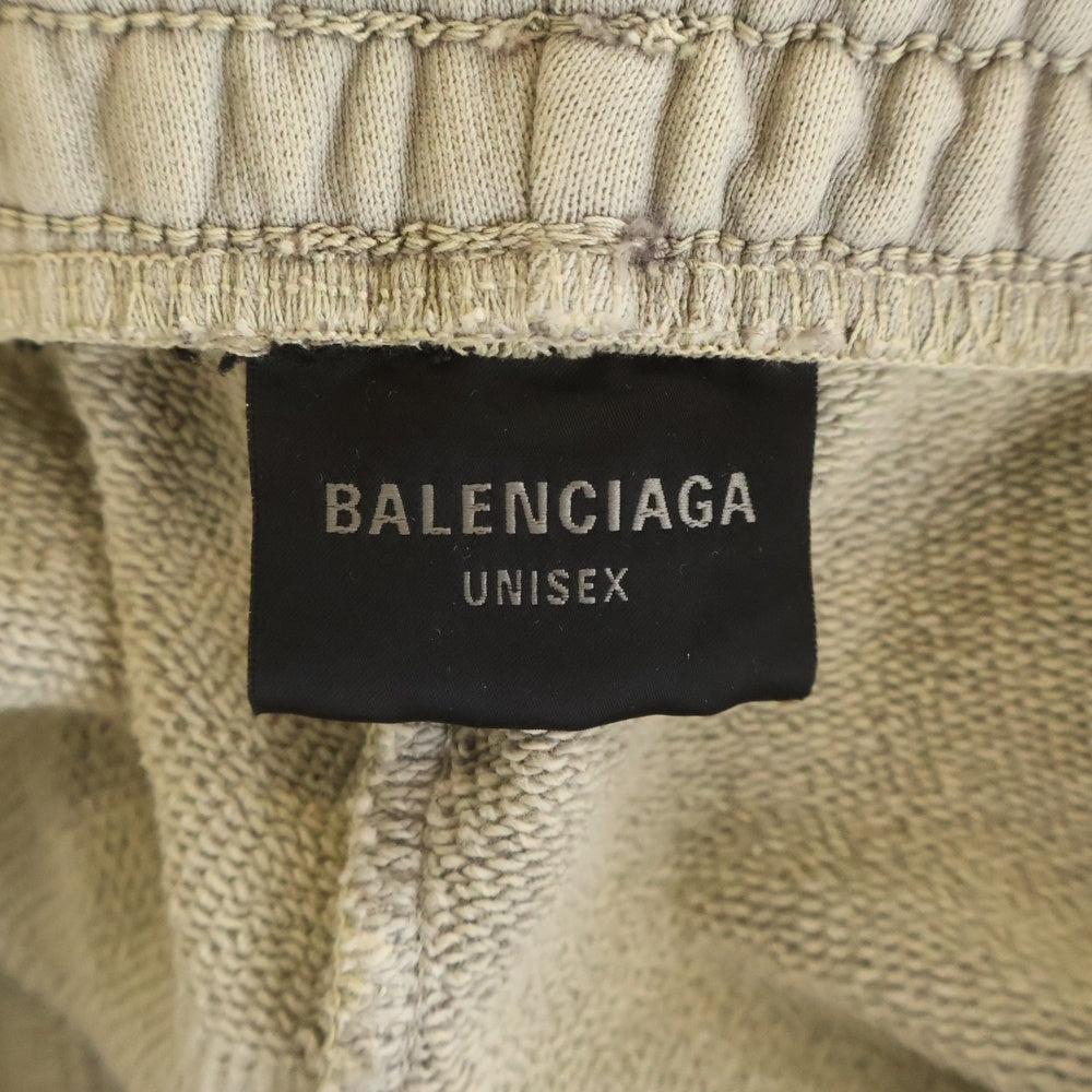 BALENCIAGA(バレンシアガ) 24AW Y2K Baggy Sweatpants ダメージ加工 バギースウェットパンツ グレー 803266 TRVG2