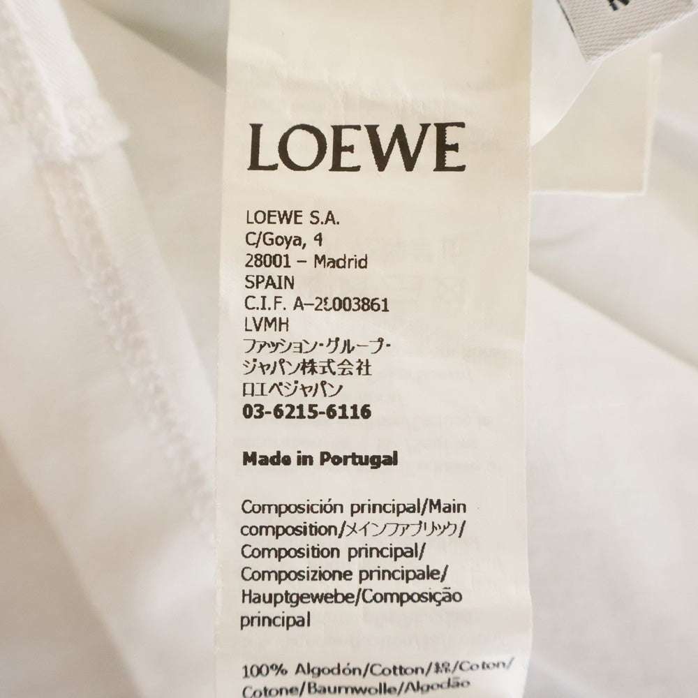 LOEWE(ロエベ) 23SS ×STUDIO GHIBLI スタジオジブリ ハウルの動く城 ヒンとマルクルとカカシのカブ クルーネックプルオーバー 半袖Tシャツカットソー ホワイト HB44Y22X11