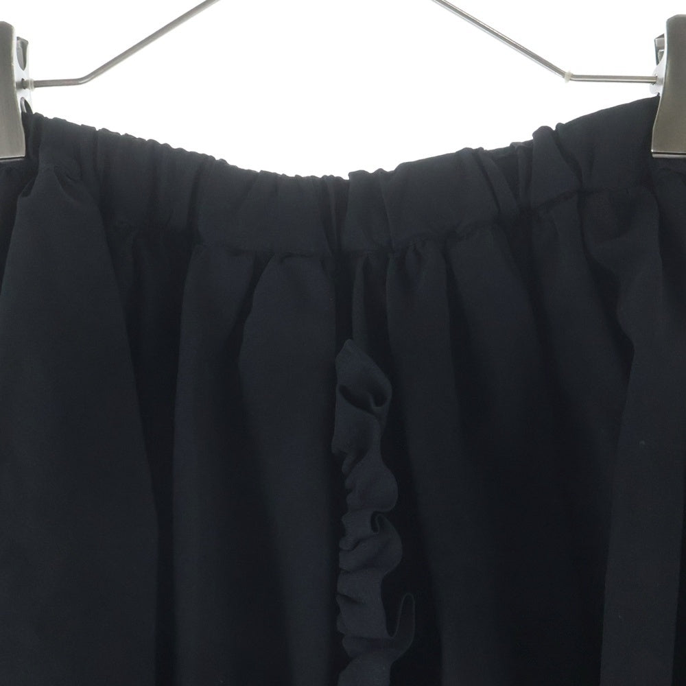 COMME des GARCONS(コムデギャルソン) フリルデザイン ミディ丈 ボリュームスカート レディース ブラック GS-S003