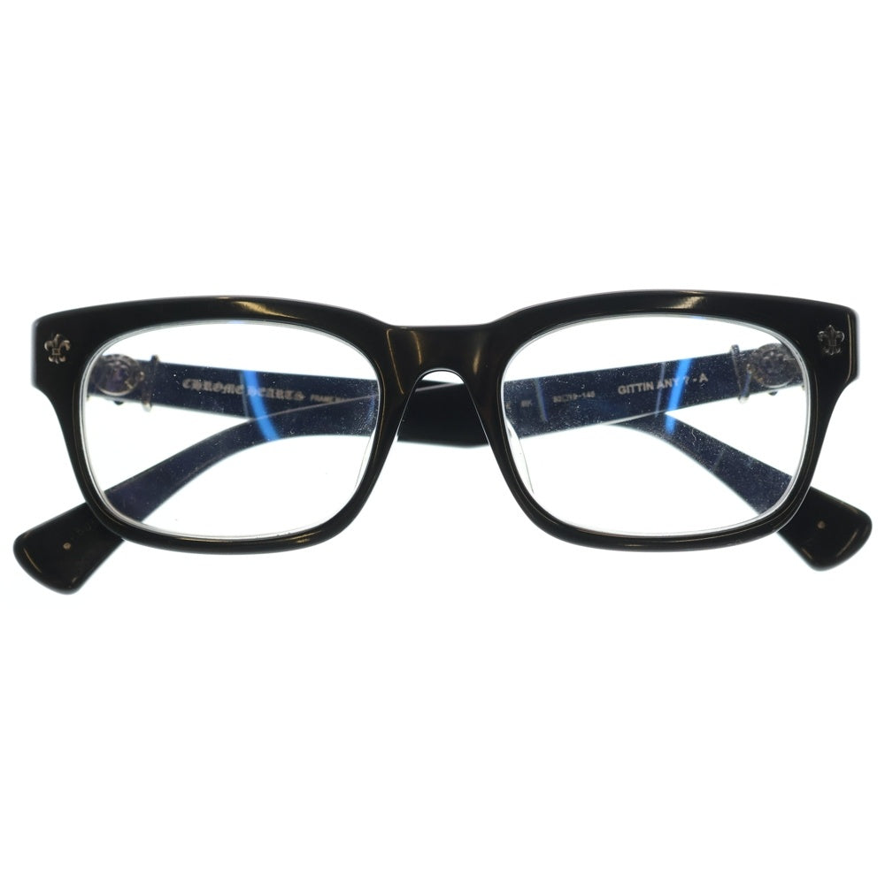 CHROME HEARTS(クロムハーツ) GITTIN ANY?-A BSフレアテンプル ウェリントン サングラス 眼鏡 メガネ アイウェア ブラック