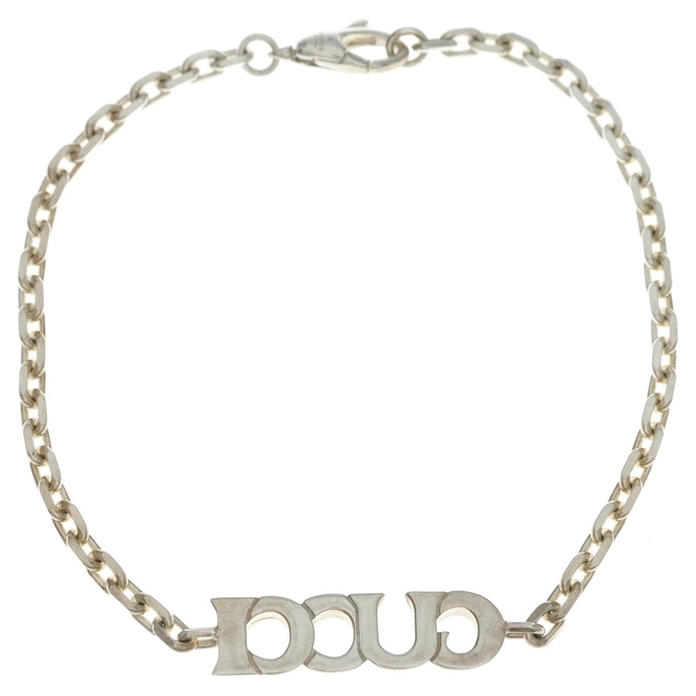 GUCCI(グッチ) ロゴプレート チェーンブレスレット Ag925 SV シルバー レディース