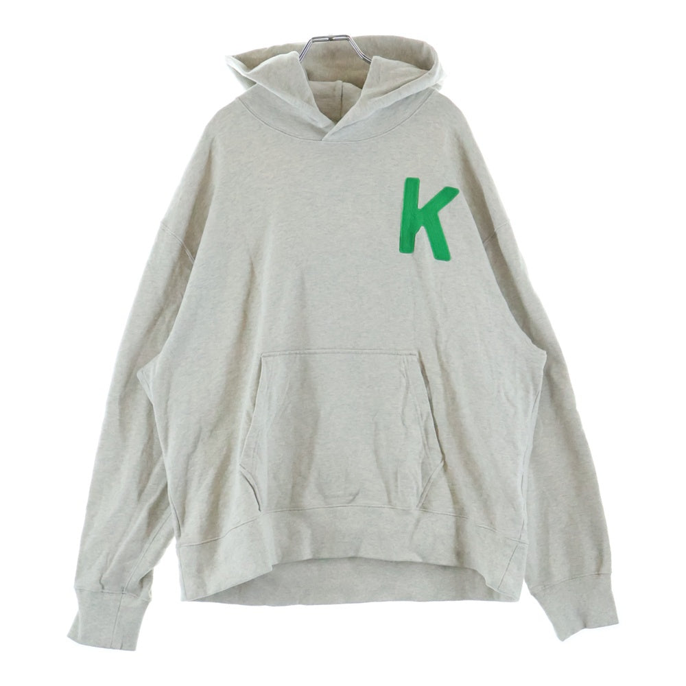 KENZO(ケンゾー) 24SS LUCKY TIGER HOODIE タイガー刺繍 プルオーバースウェットパーカー フーディー グレー FE58SW0114MF