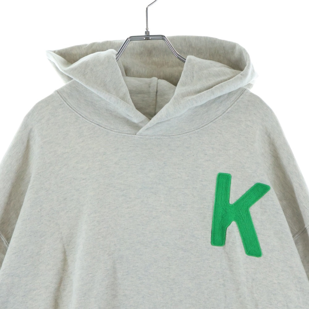 KENZO(ケンゾー) 24SS LUCKY TIGER HOODIE タイガー刺繍 プルオーバースウェットパーカー フーディー グレー FE58SW0114MF