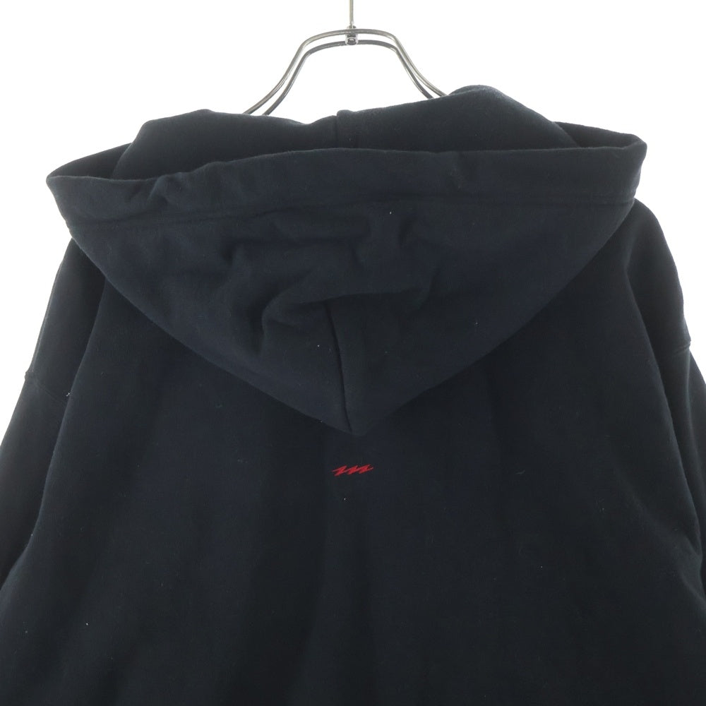 WTAPS(ダブルタップス) 23SS DESIGN 02 HOODY COTTON DSQG フロントロゴ刺繍 プルオーバースウェットパーカー フーディー ブラック 231ATDT-CSM09