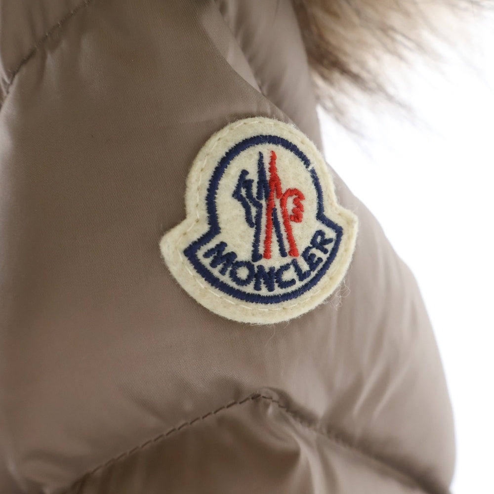 MONCLER(モンクレール) 21AW CUPIDONE キュピドン ベルテッド ファーフーデッドダウンコート ジャケット レディース ブラウン G20931A00094
