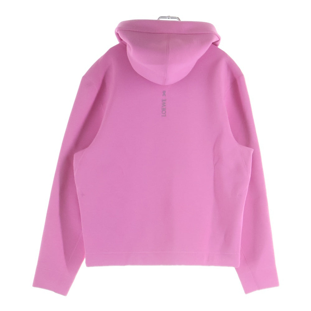 LOEWE(ロエベ) 24SS ×ON HOODIE IN TECHNICAL JERSEY テクニカルジャージー フーデットジップアップパーカー ピンク H929Y25J01