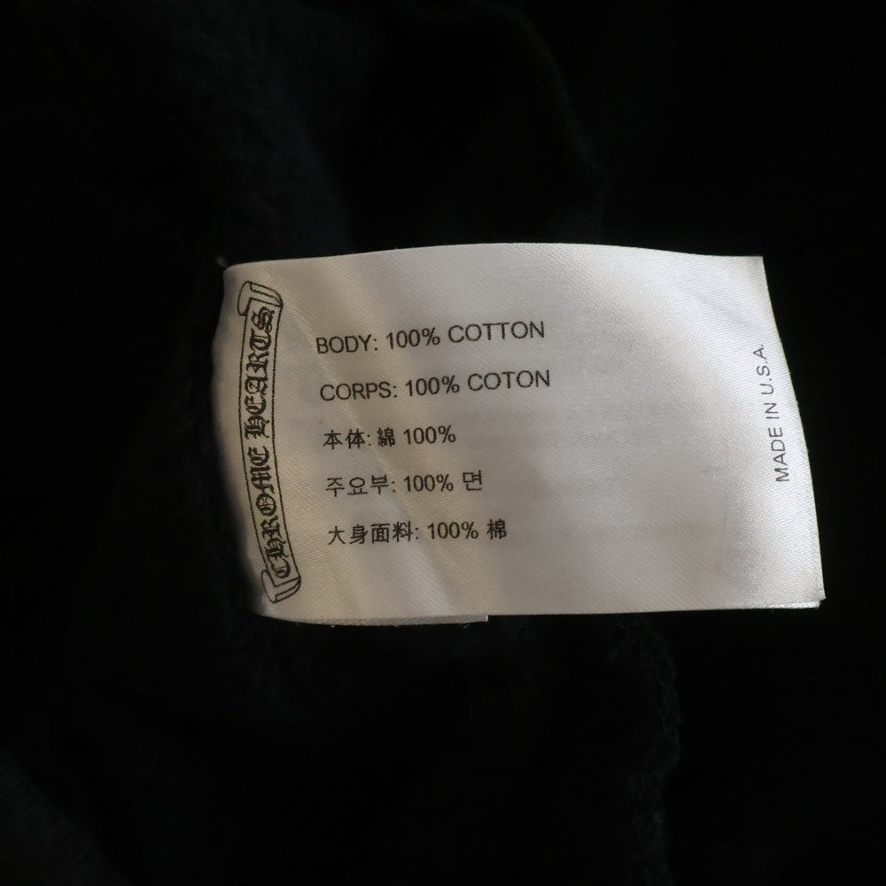 CHROME HEARTS(クロムハーツ) SWEAT PANTS FUCK YOU スクロールラベル サイドロゴ スウェットパンツ ブラック