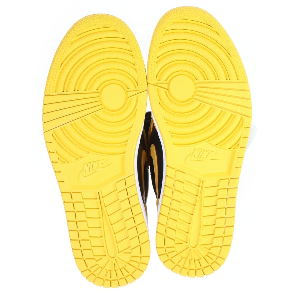 NIKE(ナイキ) AIR JORDAN1 RETRO HIGH OG POLLEN エアジョーダン 1 レトロ パラン ハイカットスニーカー イエロー/ブラック US9/27.0cm 555088-701