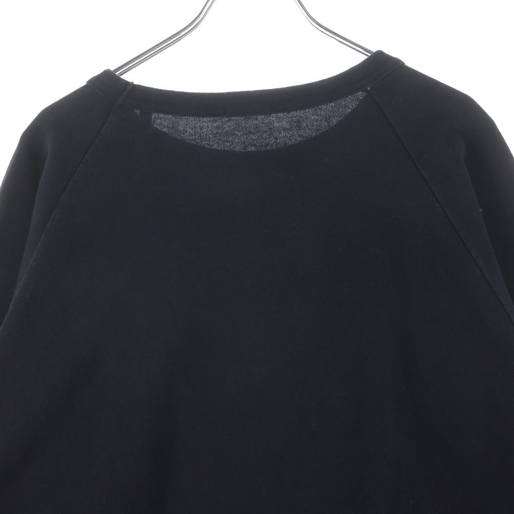 COMOLI(コモリ) 25SS コットンジャージ ベースボールTシャツ 長袖クルーネックカットソー ブラック B01-05004