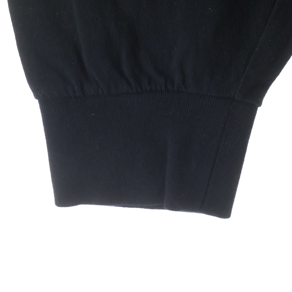 COMOLI(コモリ) 25AW コットンカシミヤ 長袖Tシャツ クルーネックカットソー ブラック C03-05009