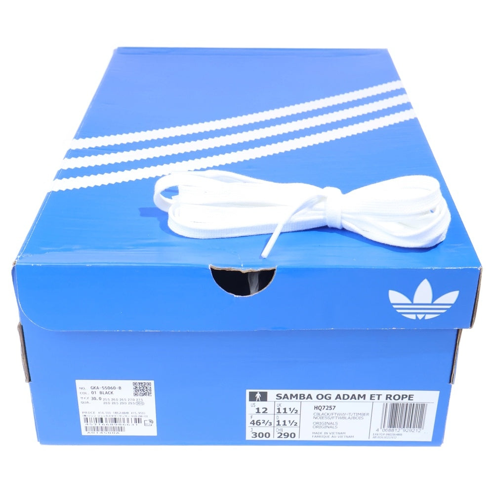 adidas(アディダス) ADAM ET ROPE別注 SAMBA OG アダムエロペ別注 サンバ ローカットスニーカー ブラック US12/30cm HQ7257