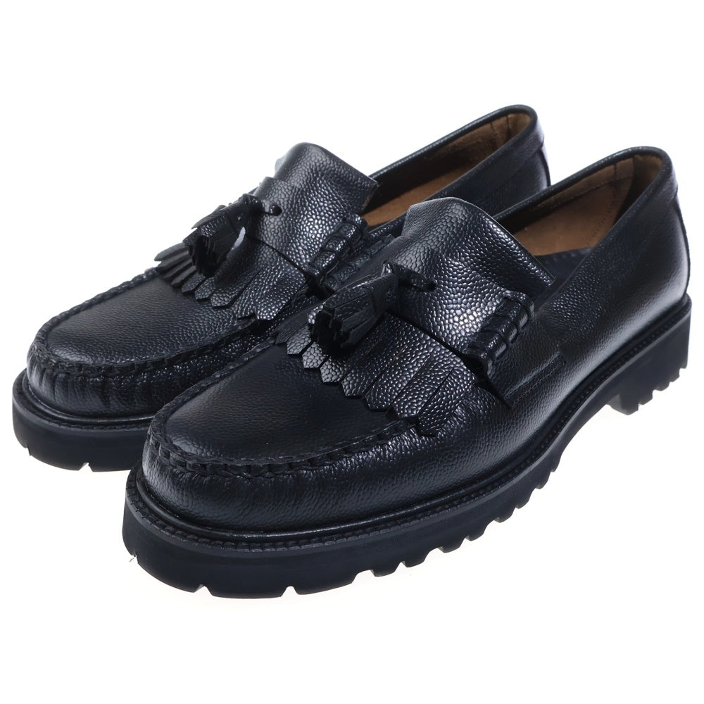 G.H.Bass WEEJUNS(ジーエイチバスウィージャンズ) LAYTON LUG SOFT GRAIN LOAFER レイトン ラグ ソフトグレイン ローファー ブラック BA11524G 100