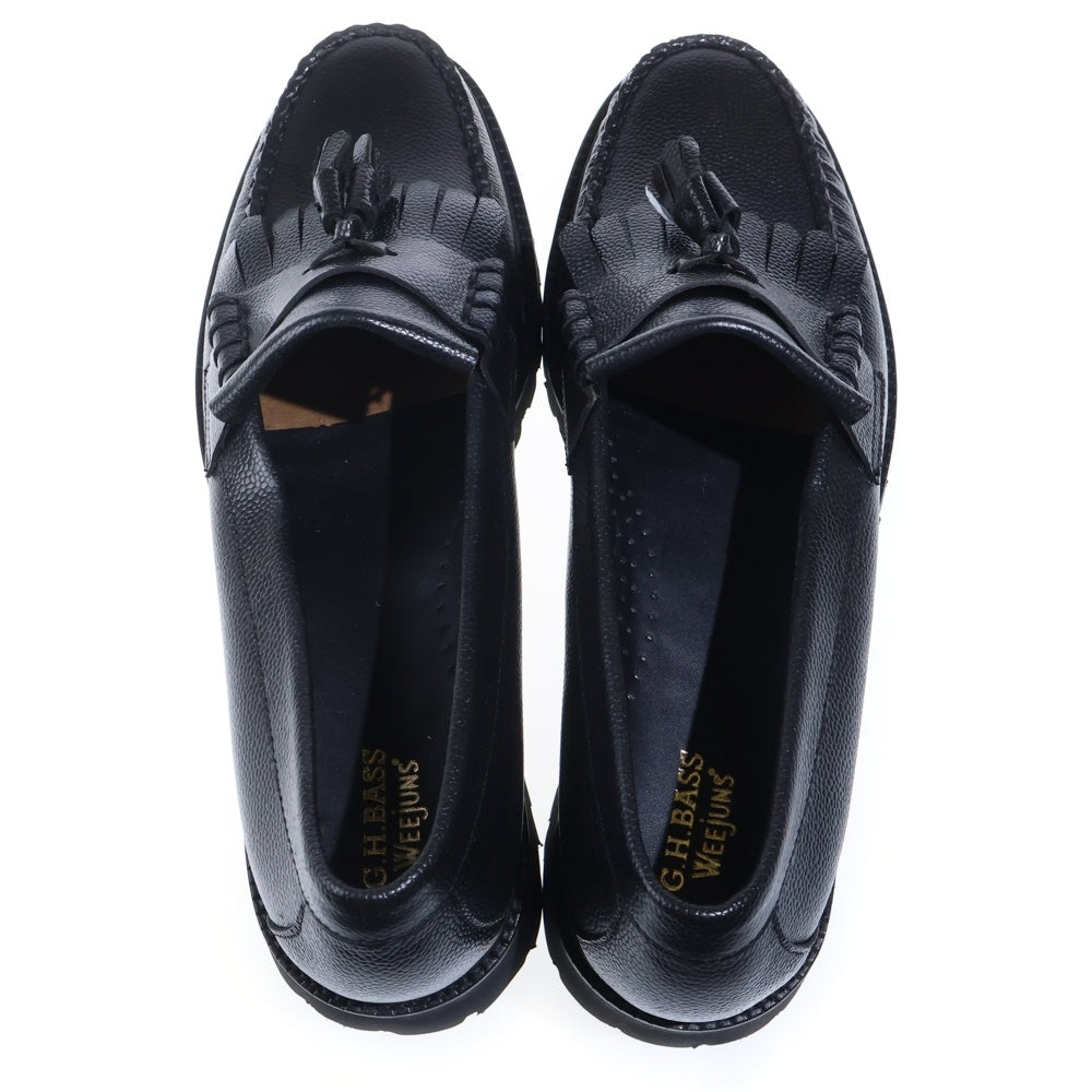 G.H.Bass WEEJUNS(ジーエイチバスウィージャンズ) LAYTON LUG SOFT GRAIN LOAFER レイトン ラグ ソフトグレイン ローファー ブラック BA11524G 100