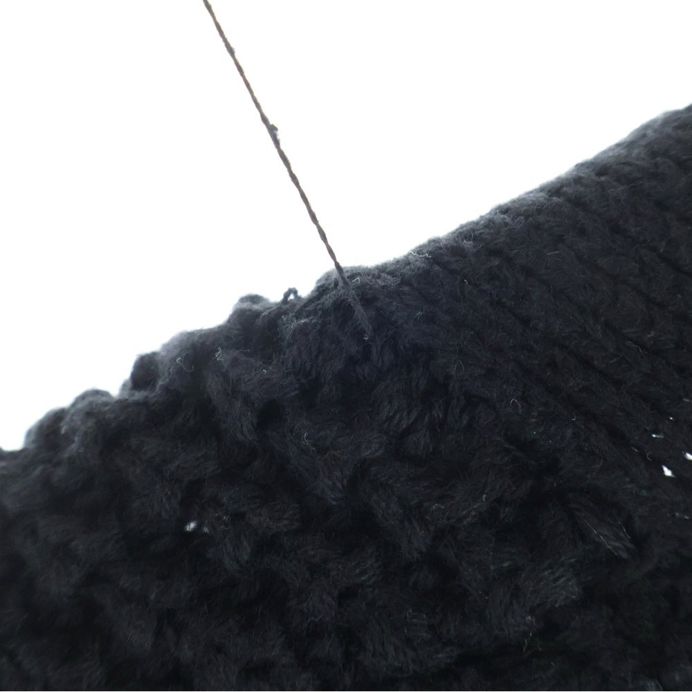 WIND AND SEA(ウィンダンシー) WAFFLE KNIT CARDIGAN ワッフルニット カーディガン セーター ブラック WDS-O-CLCS-25-Q3-KN-06