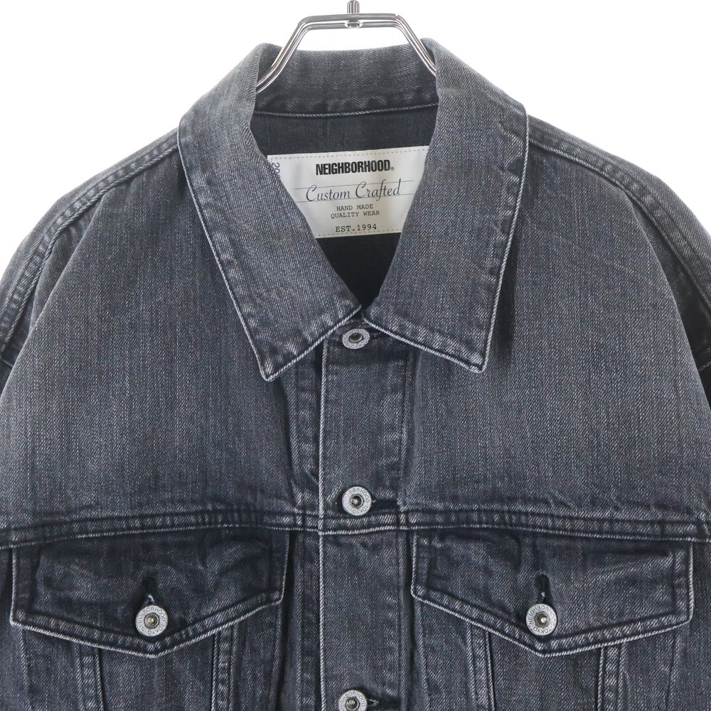 NEIGHBORHOOD(ネイバーフッド) 25AW WASHED BLACK DENIM TYPE-4 JACKET ウォッシュド TYPE-4 デニムジャケット ブラック 252XBNH-JKM03